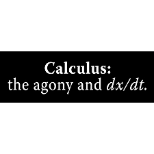 The Agony and the dx dt